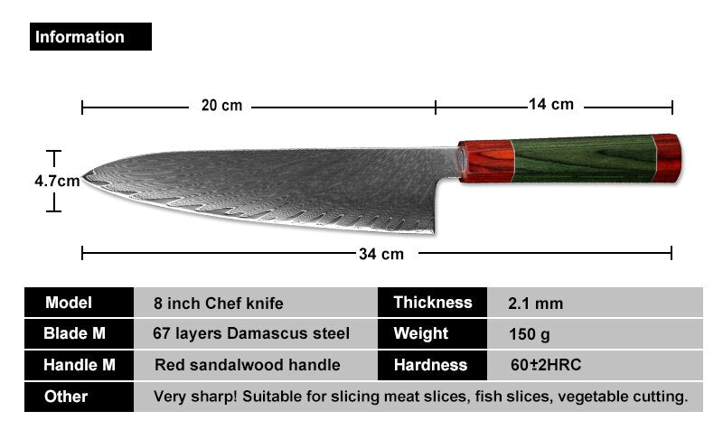 Professional Japan Damascus Steel Kitchen - KingCutlery