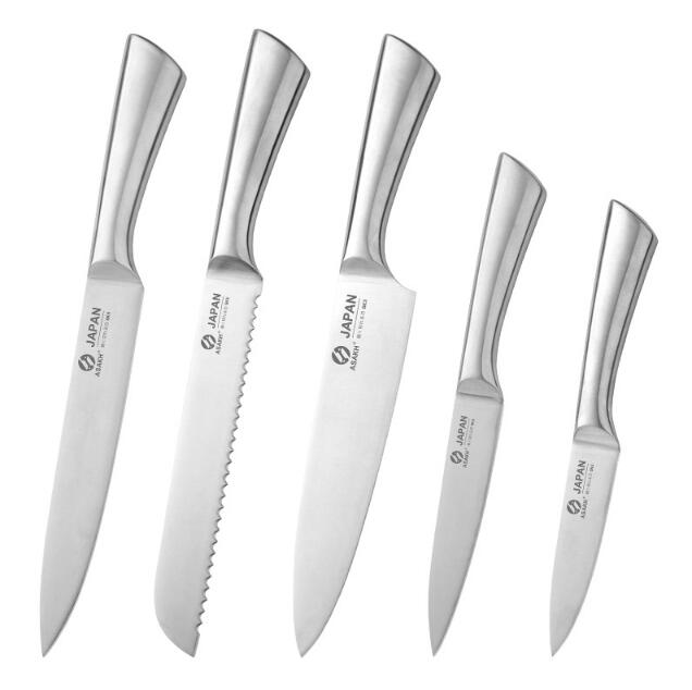 Chef's Knife Five-piece Kitchen Set (Stainless Steel) - KingCutlery