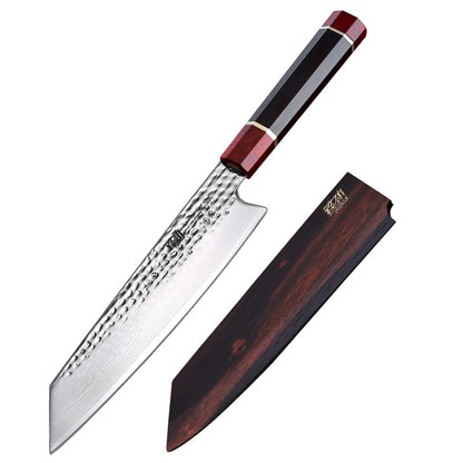 Forged Damascus Western Style Kitchen Sushi Knife - KingCutlery