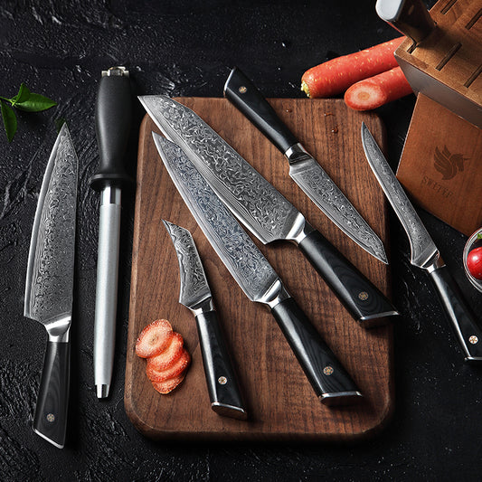 7PCS Damascus Chef Set - KingCutlery