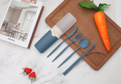Portable Tableware Set With Storage Box - KingCutlery
