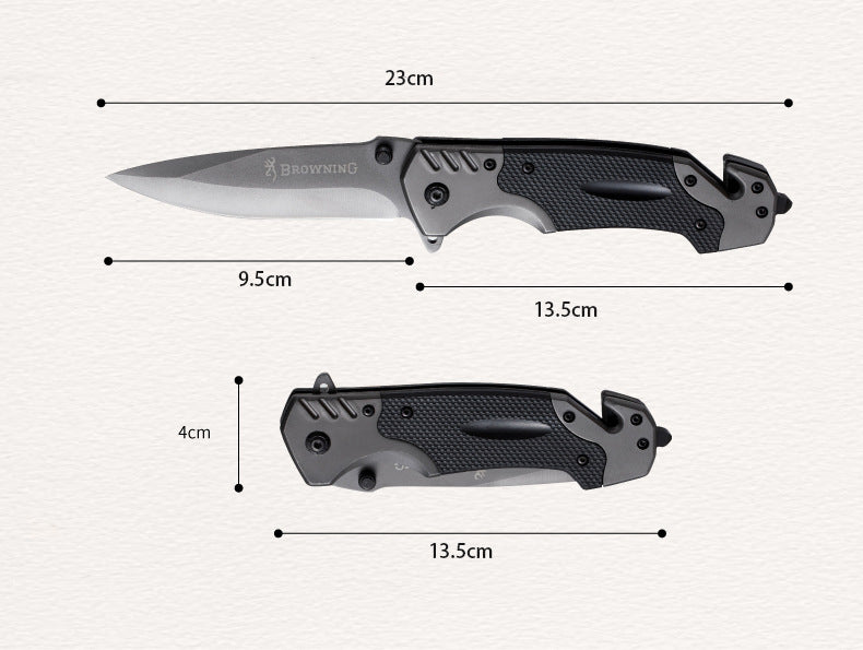 Folding Stainless Steel Pocket Knife - KingCutlery