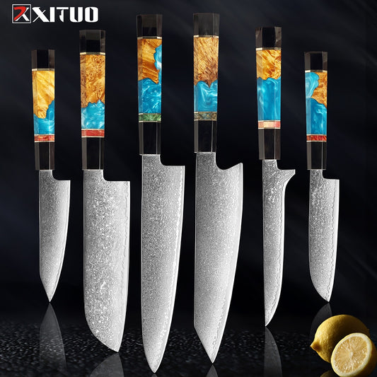 Damascus Steel Kitchen Knives Set - KingCutlery