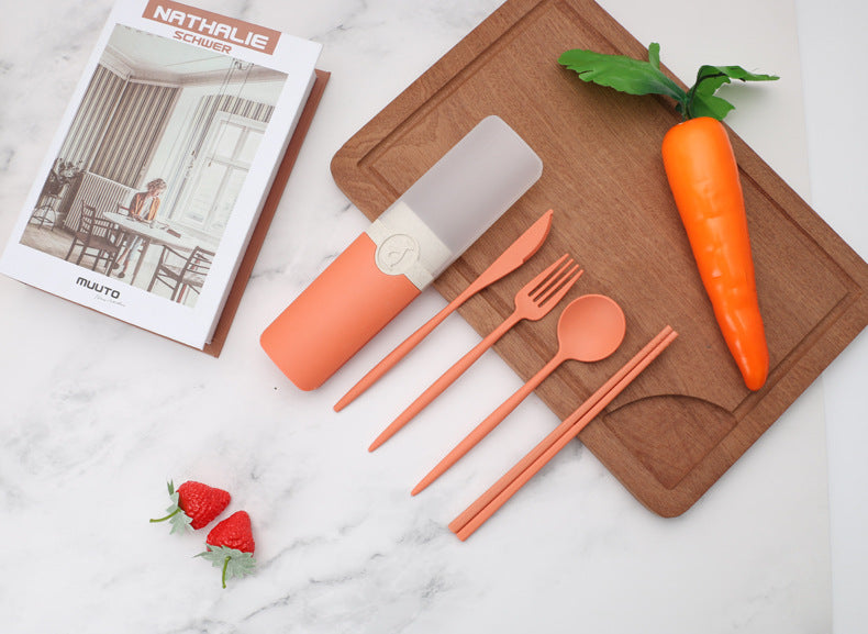 Portable Tableware Set With Storage Box - KingCutlery