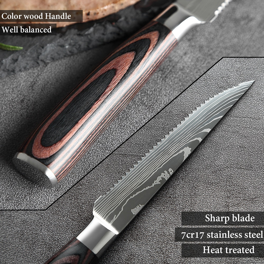 XITUO 6 Piece Steak Knife Set - KingCutlery