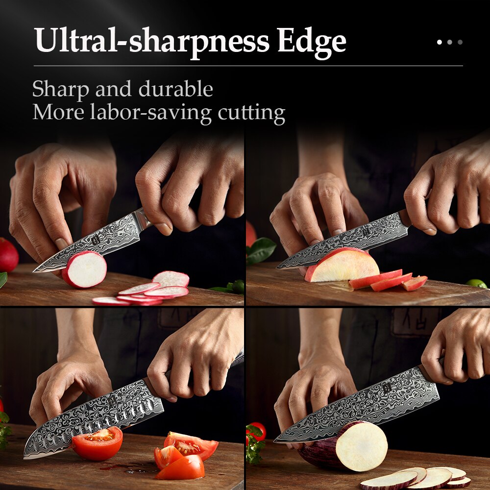 Damascus Steel Japanese Chef Knives - KingCutlery