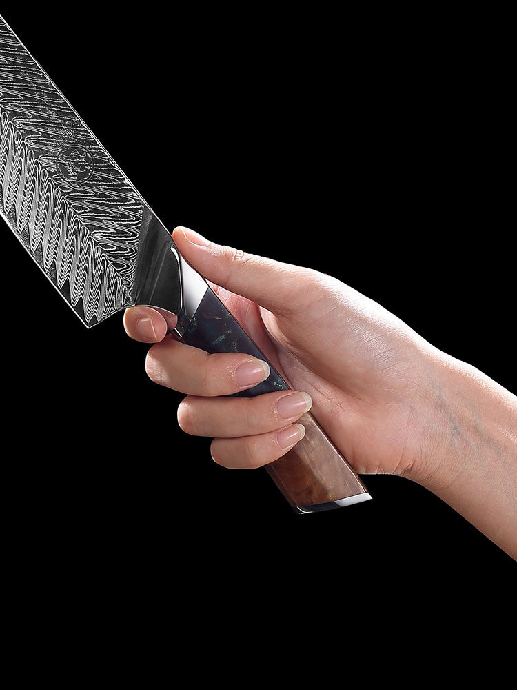Damascus Grain Steel Knife - KingCutlery