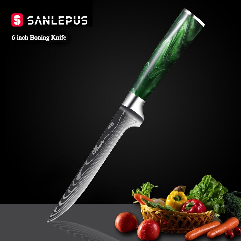 1-10 Pcs Chef Knife Set Japanese Santoku - KingCutlery