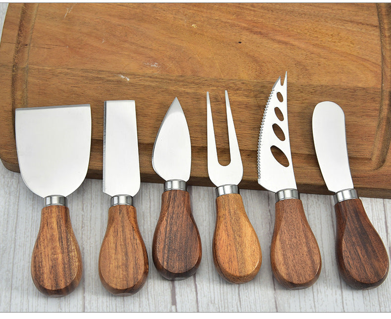 Stainless Steel Cheese Knife 6 Piece Cheese Knife Set - KingCutlery