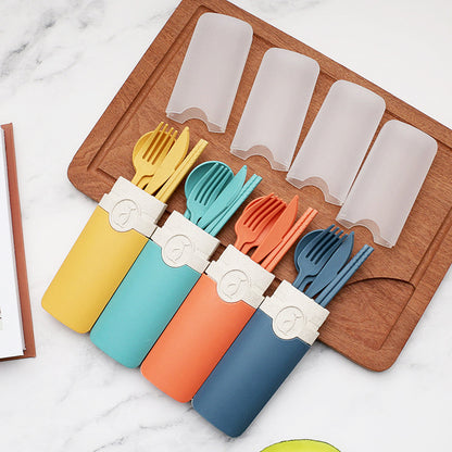 Portable Tableware Set With Storage Box - KingCutlery