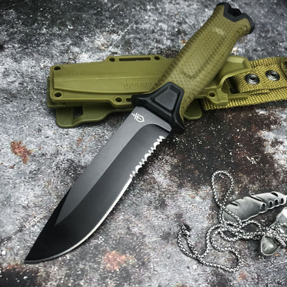 Infantry Outdoor Tactical Wilderness Survival Knife - KingCutlery