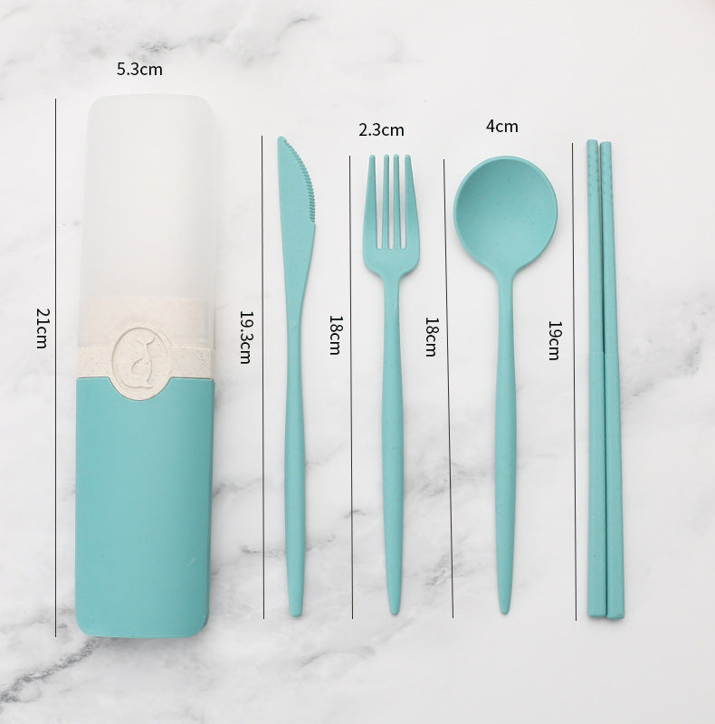 Portable Tableware Set With Storage Box - KingCutlery