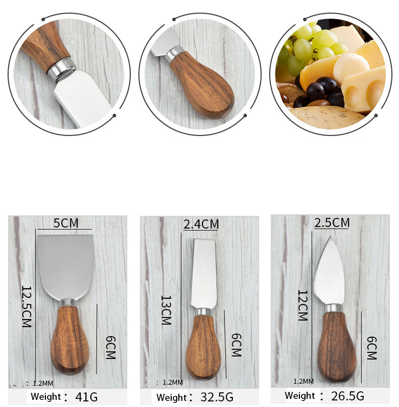 Stainless Steel Cheese Knife 6 Piece Cheese Knife Set - KingCutlery