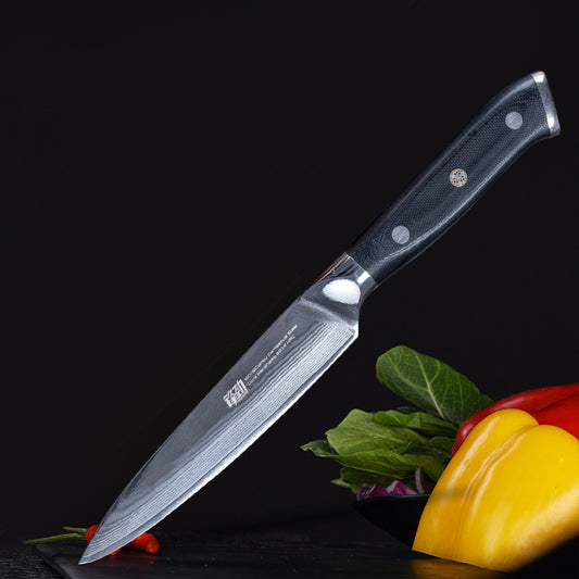 Damascus 5 Inch Fruit Knife  Multi-Purpose Peeling Knife - KingCutlery