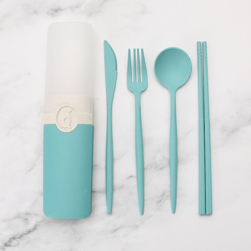 Portable Tableware Set With Storage Box - KingCutlery