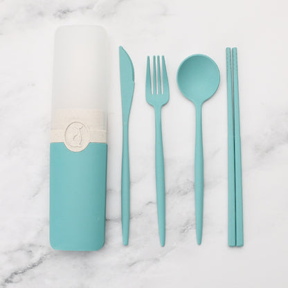 Portable Tableware Set With Storage Box - KingCutlery