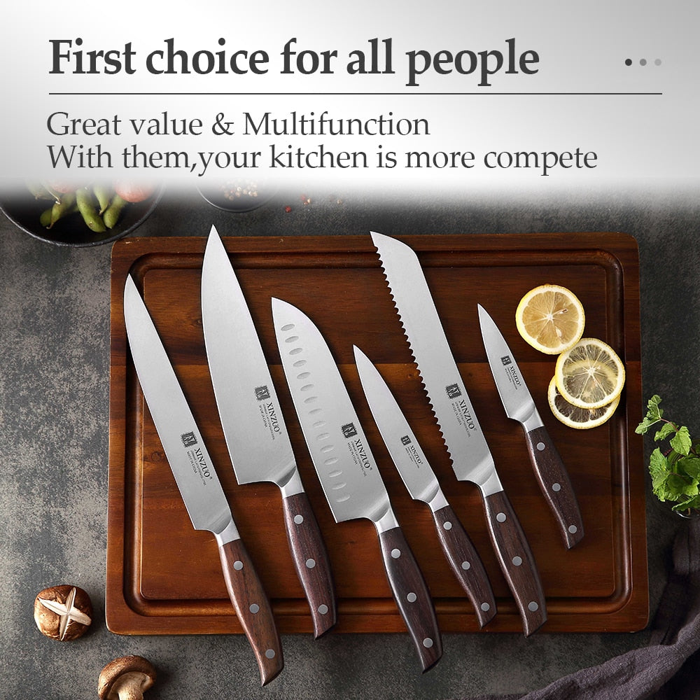 6 PCS Kitchen Knife Set High Carbon Stainless Steel - KingCutlery