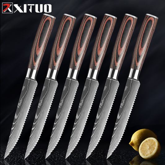 XITUO 6 Piece Steak Knife Set - KingCutlery