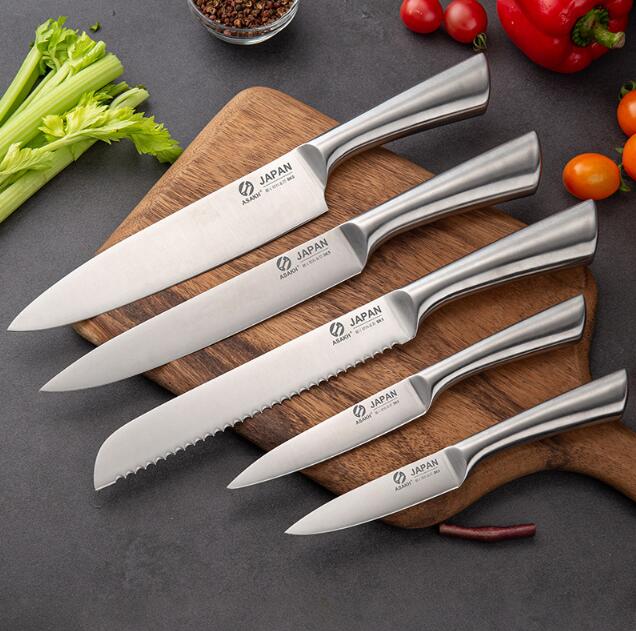 Chef's Knife Five-piece Kitchen Set (Stainless Steel) - KingCutlery