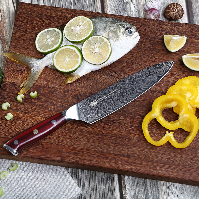 Damascus 8-Inch Slicing Western Chef Knife - KingCutlery